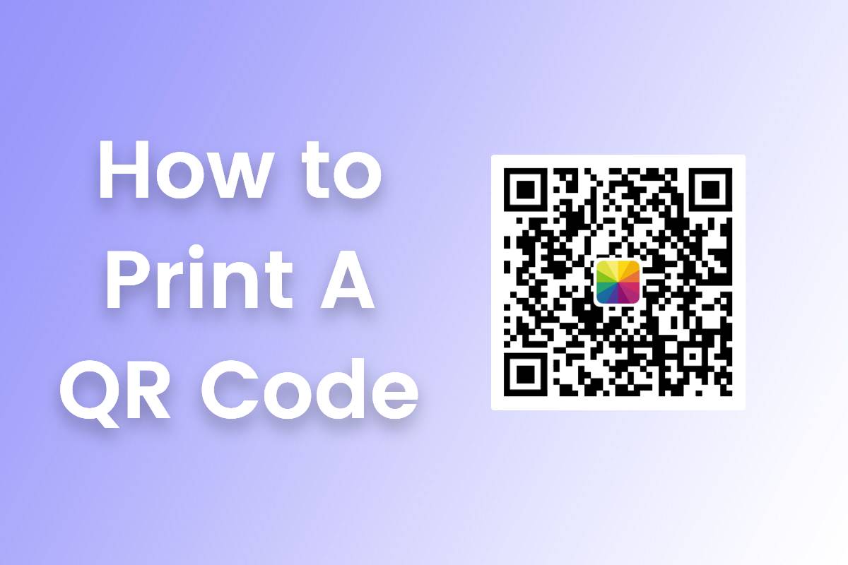 how to print a qr code cover