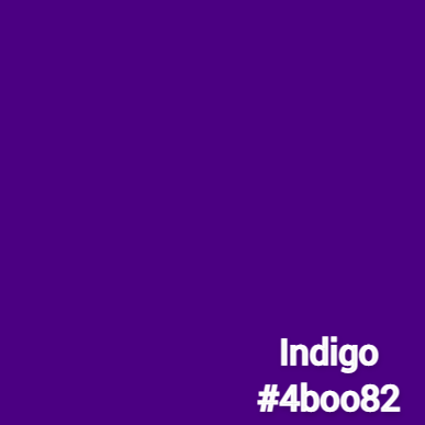indigo color and its hex code