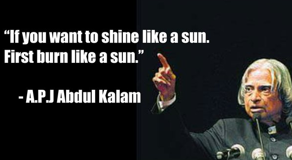 inspiring meme qith the quote from dr apj abdul kalam