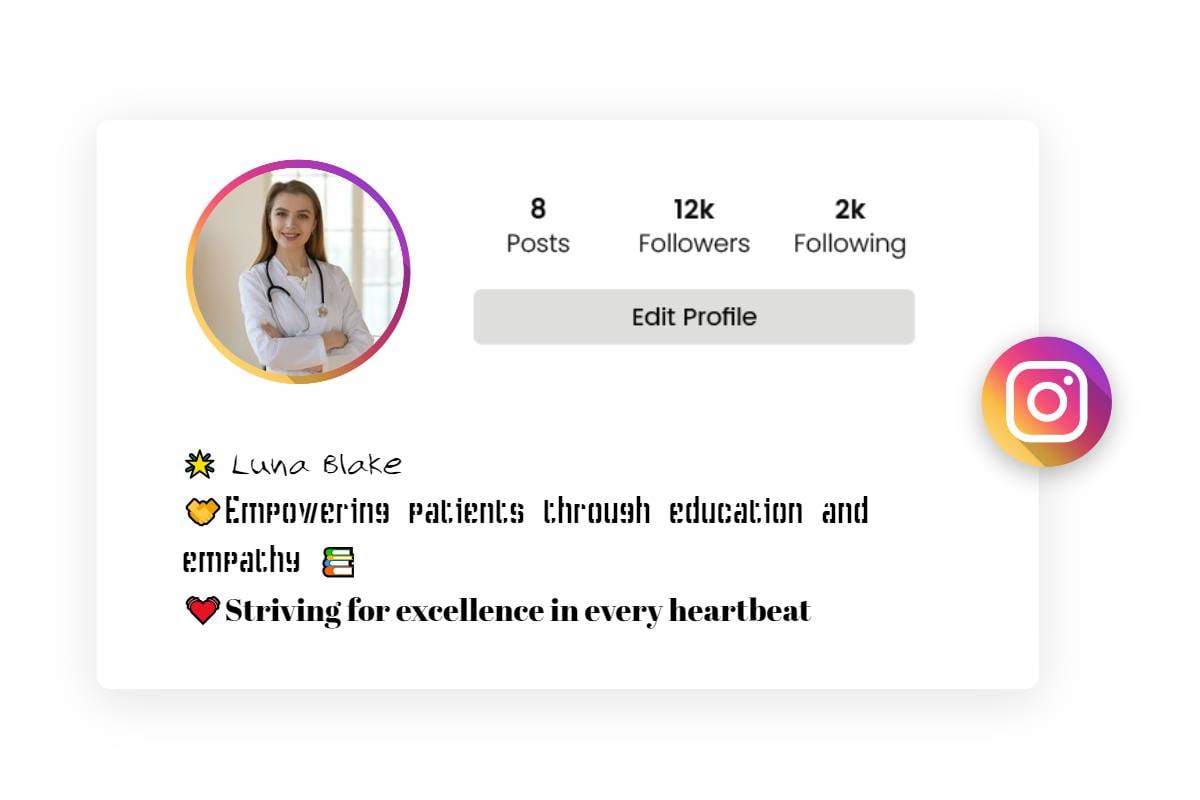 instagram bio for medical student girl