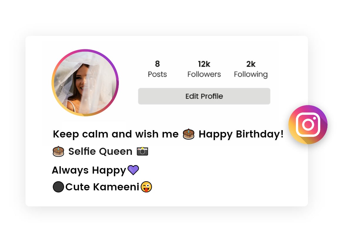 instagram birthday bio ideas with emoji