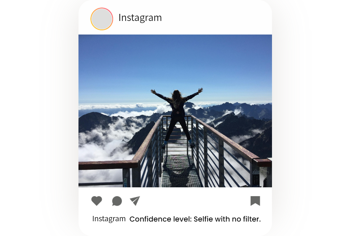 instagram post with attitude caption