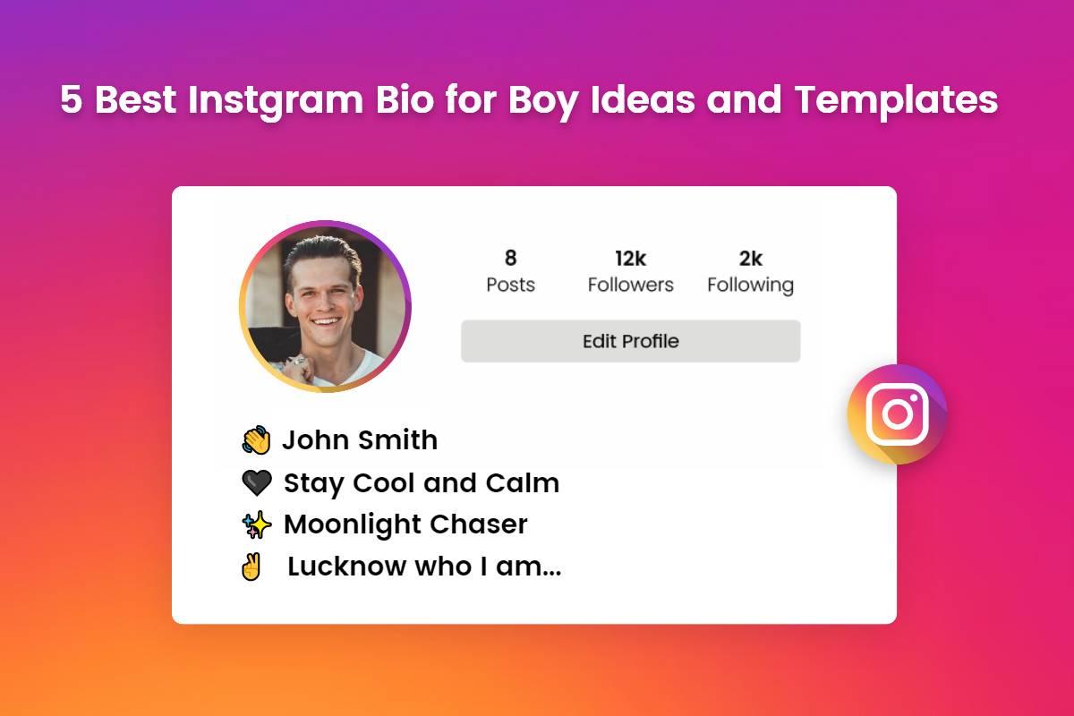 5 Best Instgram Bio For Boy Ideas And Templates Fotor