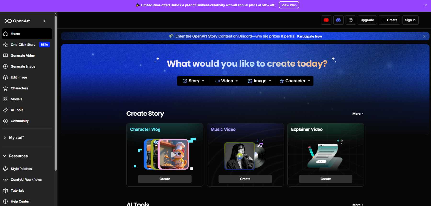 interface conviviale du générateur d'IA Girl de OpenArt