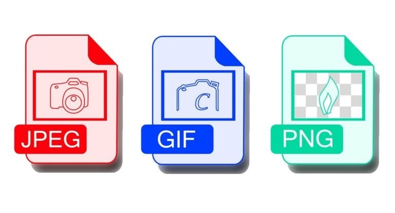 JPEG, GIF, PNG files formts