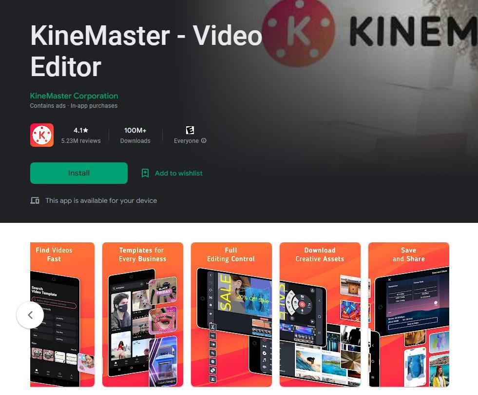 kinemaster video editing app