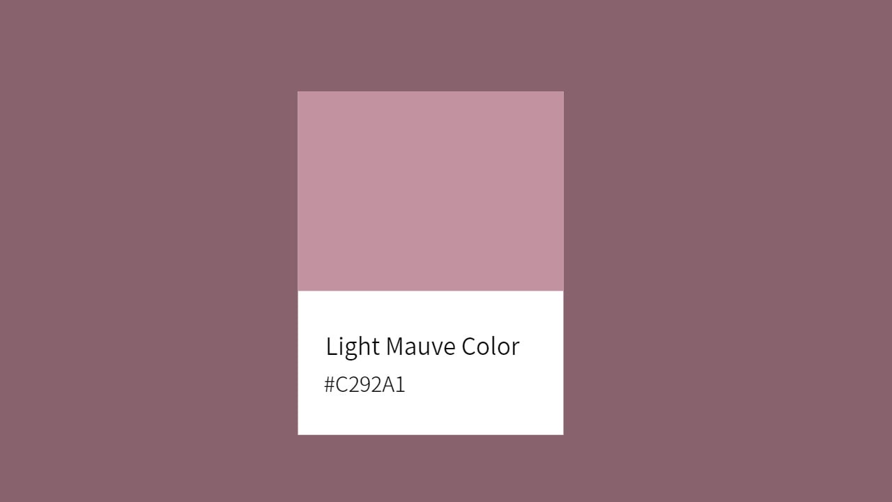 light mauve color c292a1