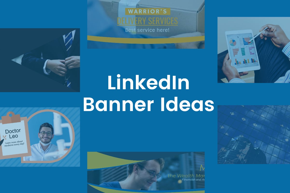 linkedin banner ideas and six linkedin banner templates from fotor
