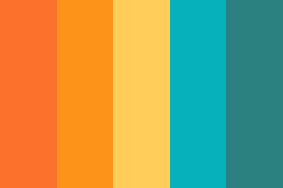 lively amber color palette