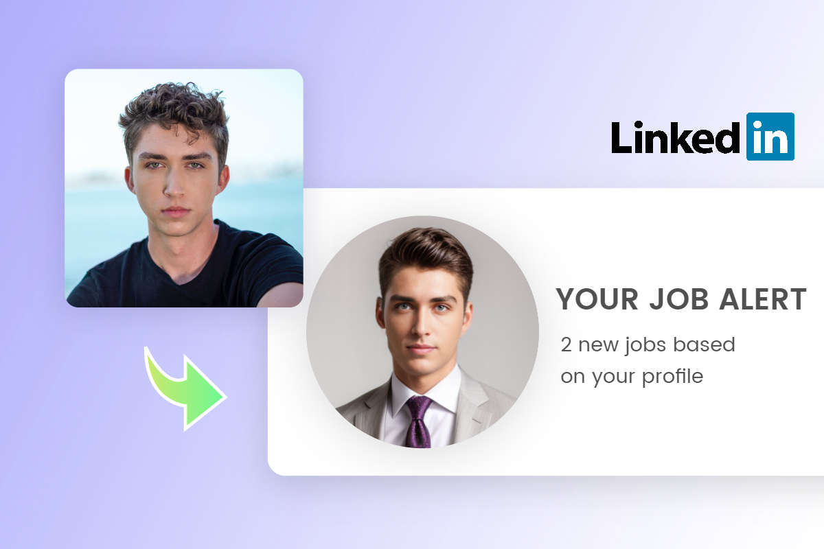 make a male headshot for linkedin with fotor headshot generator