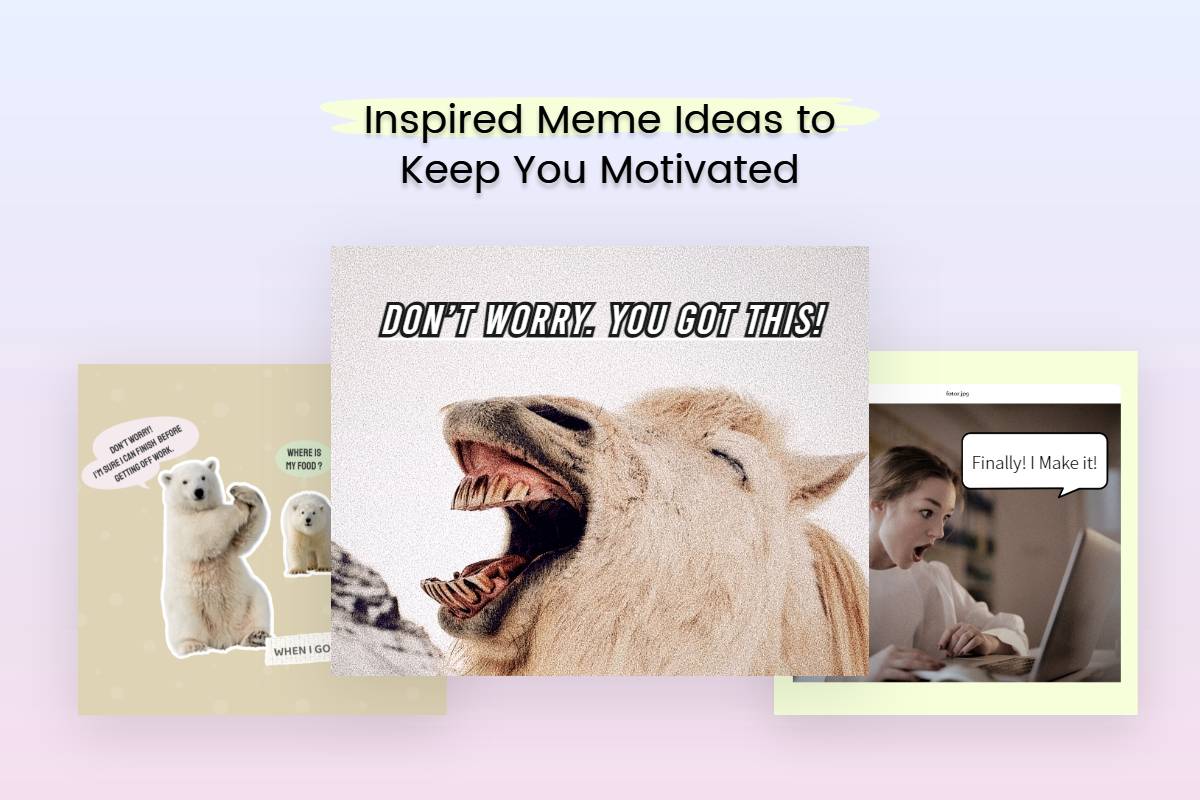 make inspired memes in fotor