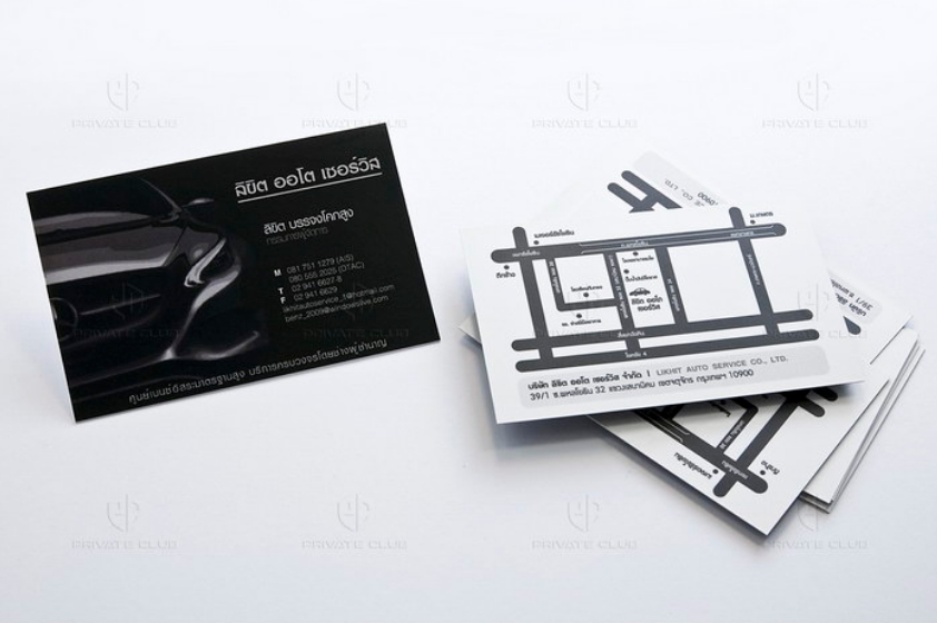map business card