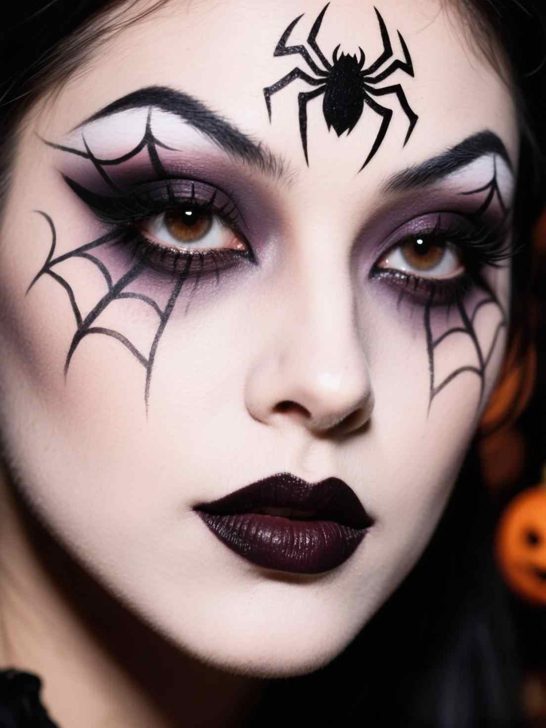 maquillage araignée Halloween