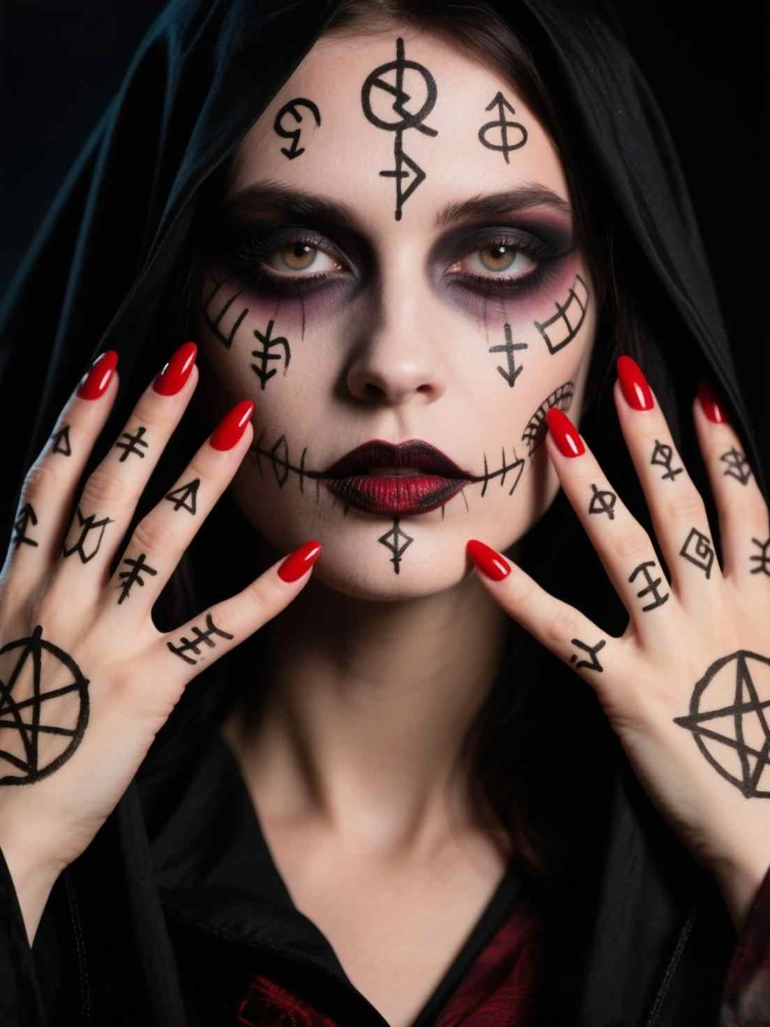 maquillage sorcière Halloween