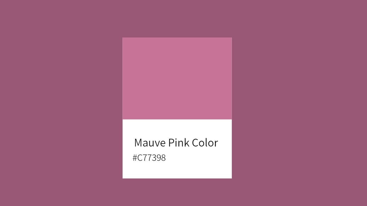 mauve pink color c77398