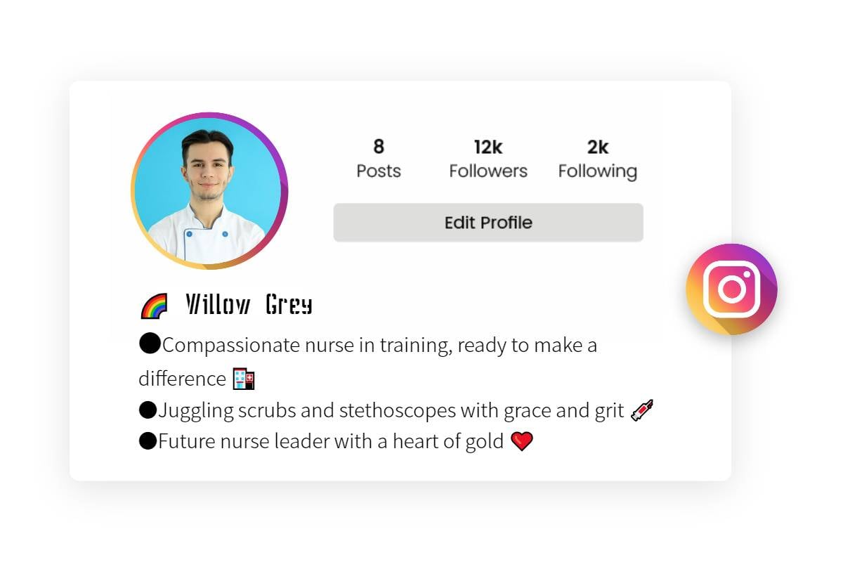 medical student bio for instagram boy
