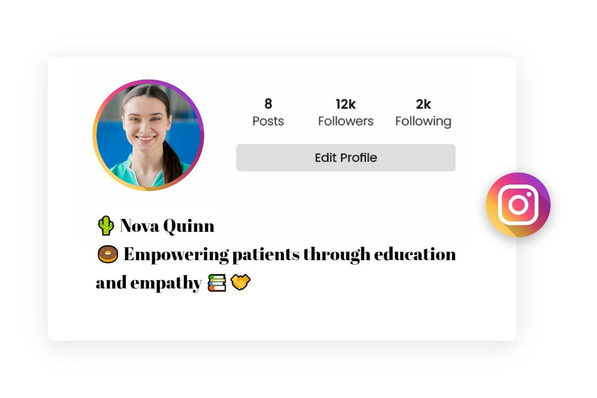 medical student female instagram bio for nurses