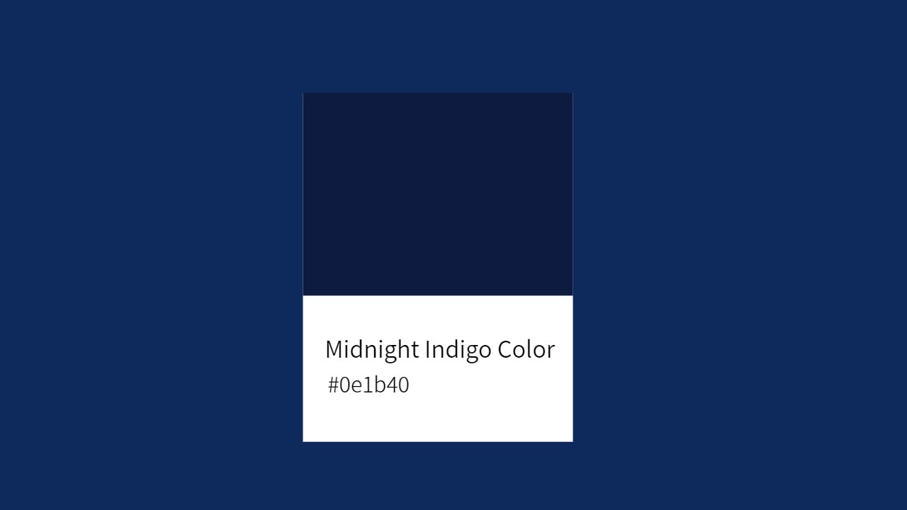midnight indigo color 0e1b40
