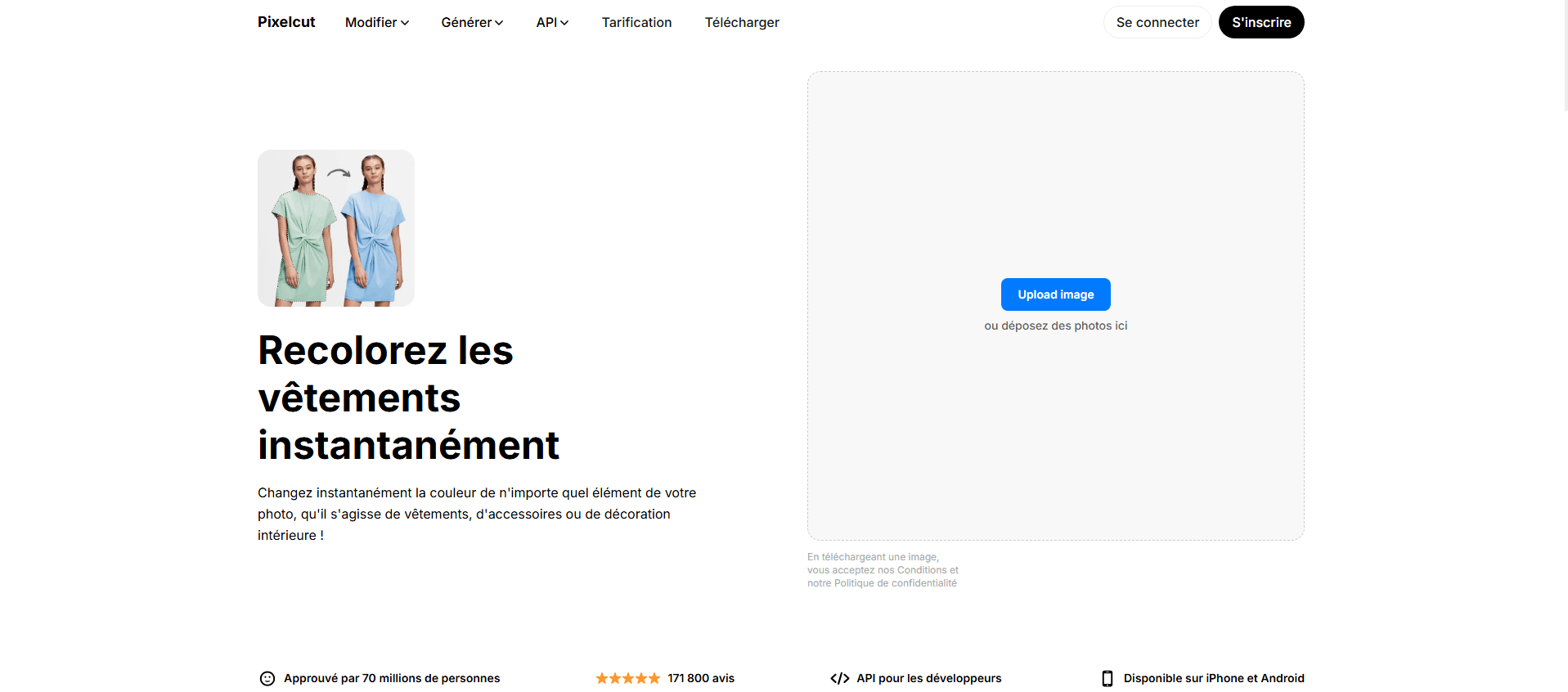 modifier la couleur de logo en ligne gratuitement avec pixelcut
