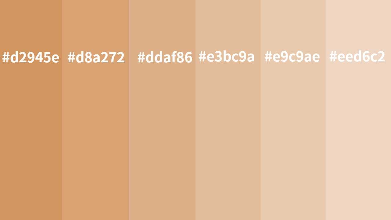 monochromatic colors of nude
