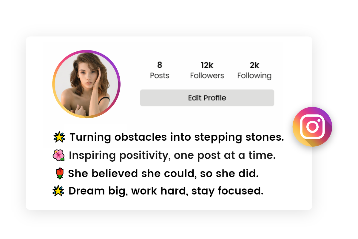 motivational instagram bio for girls