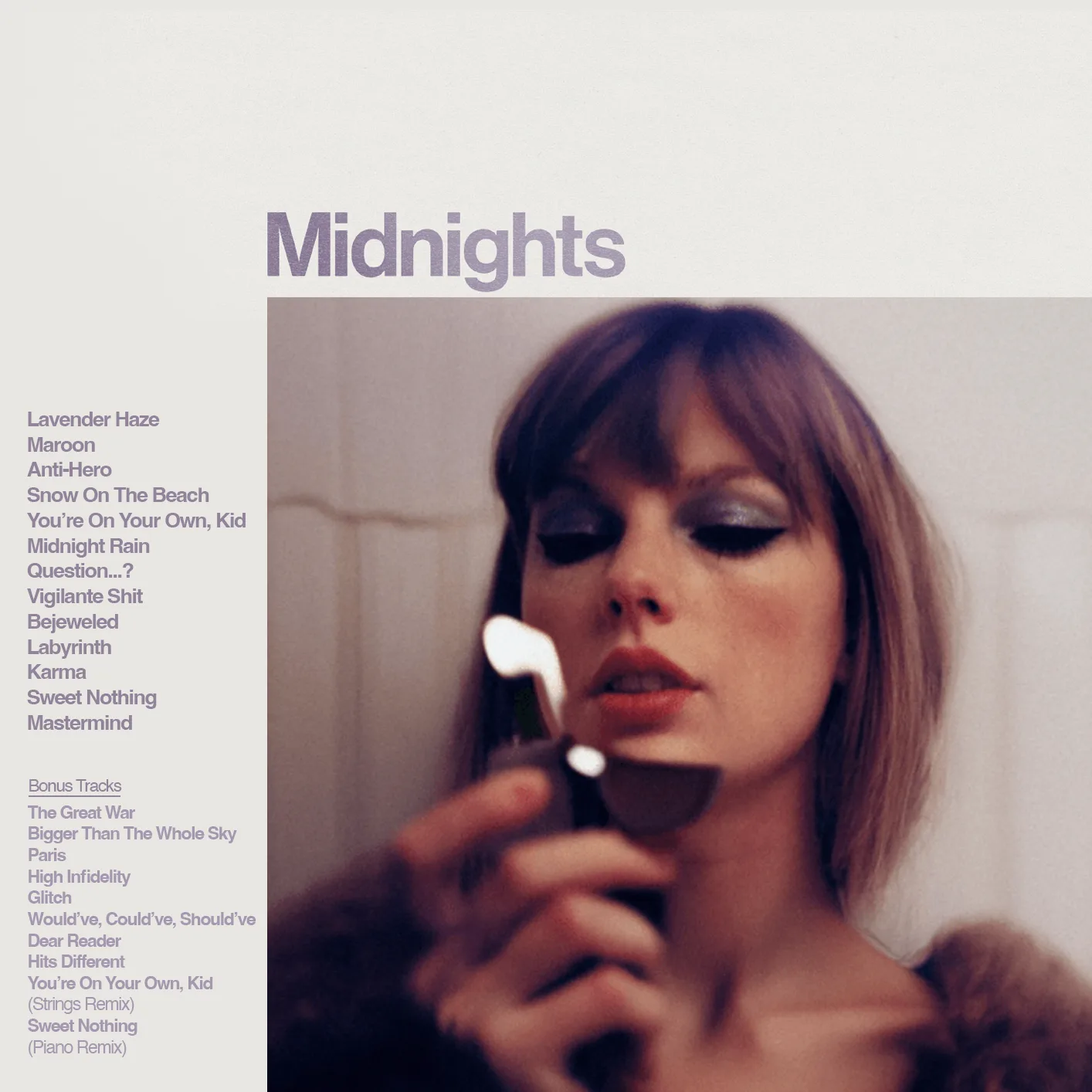 music album cover of Midnights from Taylor Swift