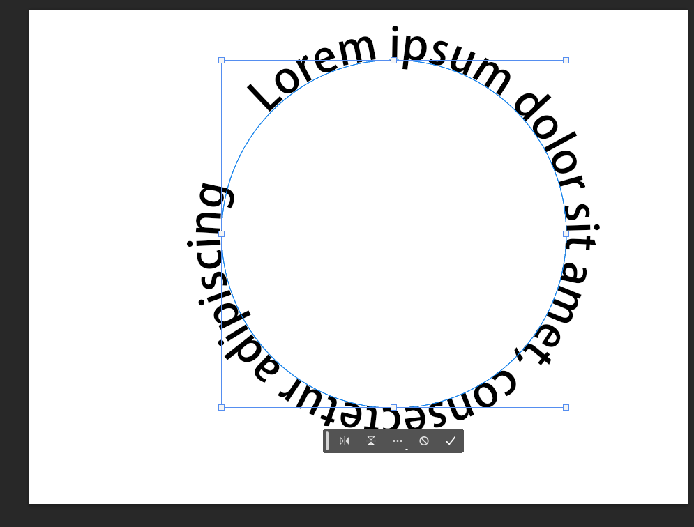 Use Path Tool to curve text in Photoshop