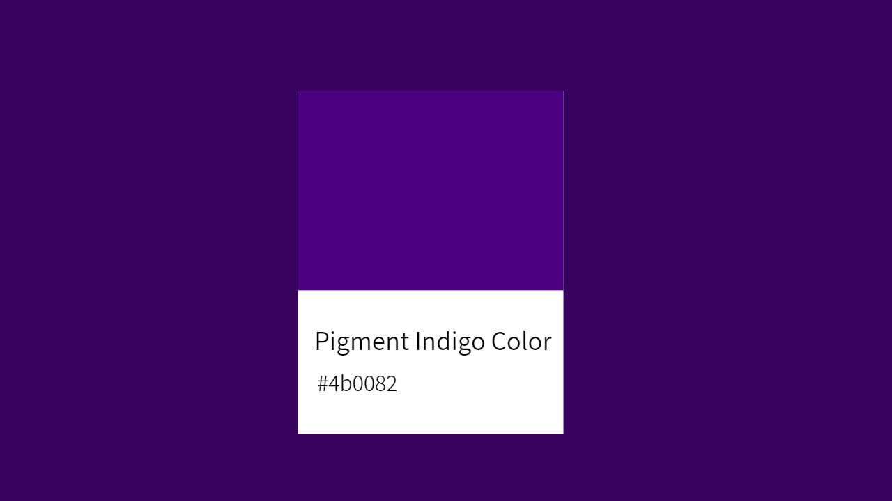 pigment indigo color 4b0082