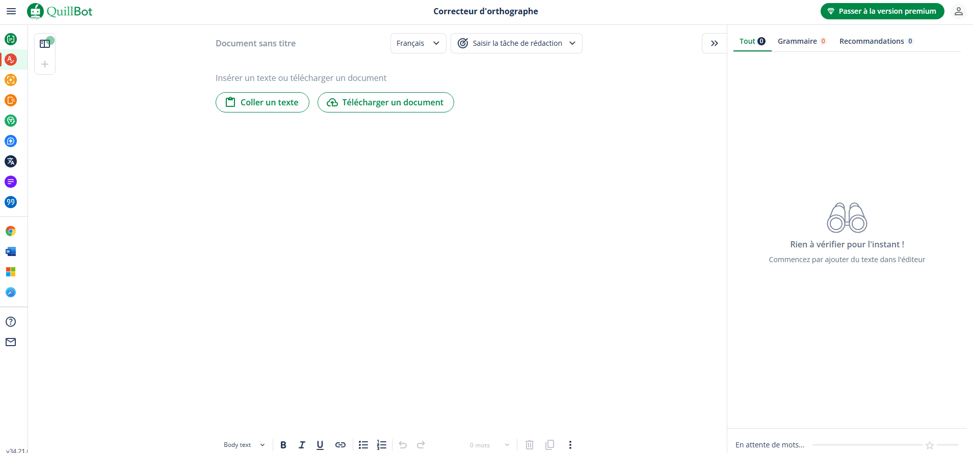 quillbot pour le correcteur orthographe ia