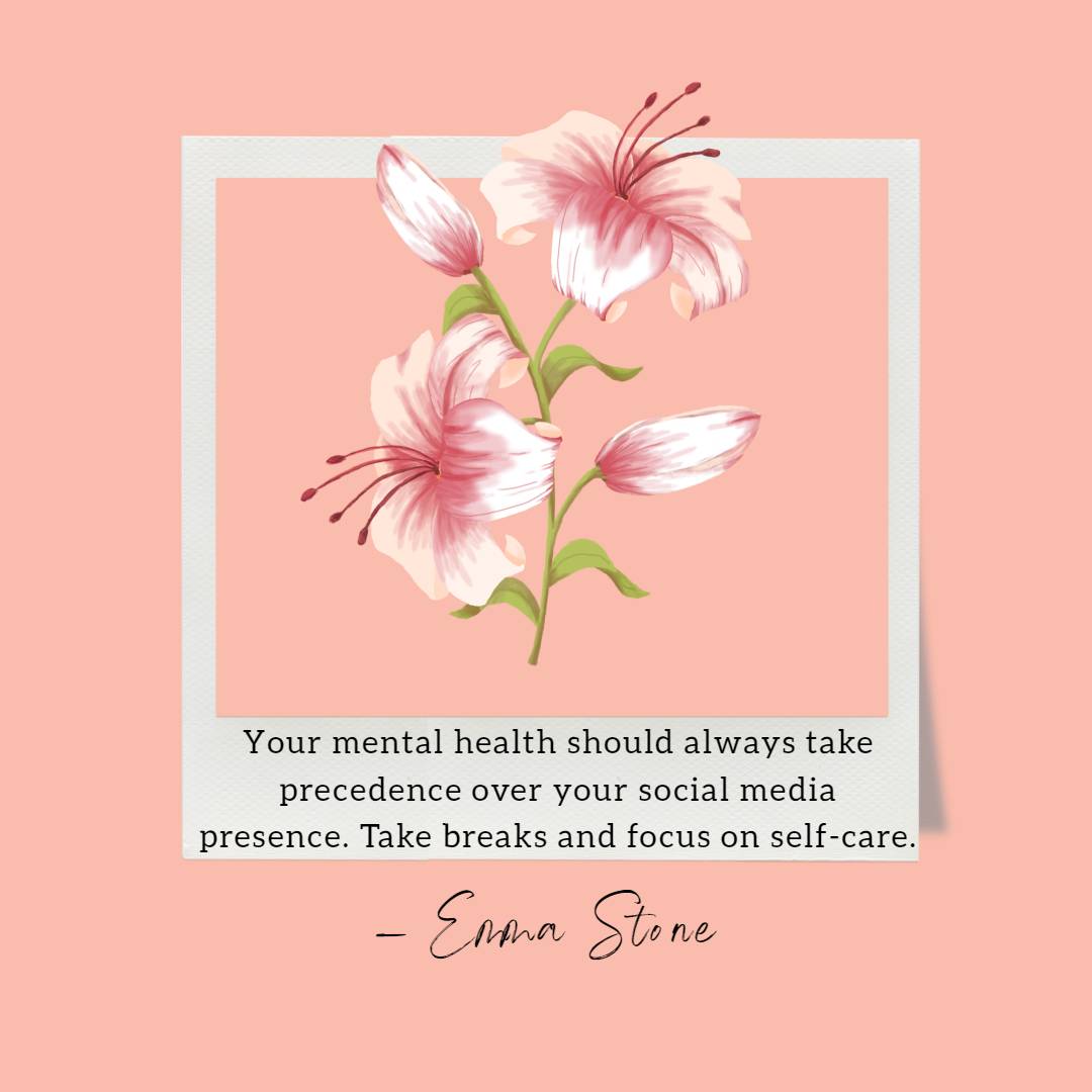 quotes about social media and mental mealth from emma stone