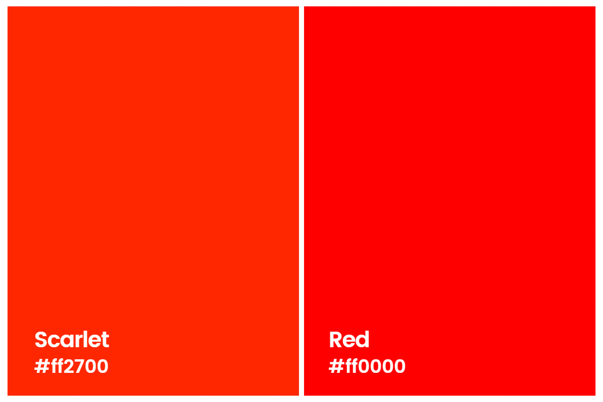 scarlet red Color Palette