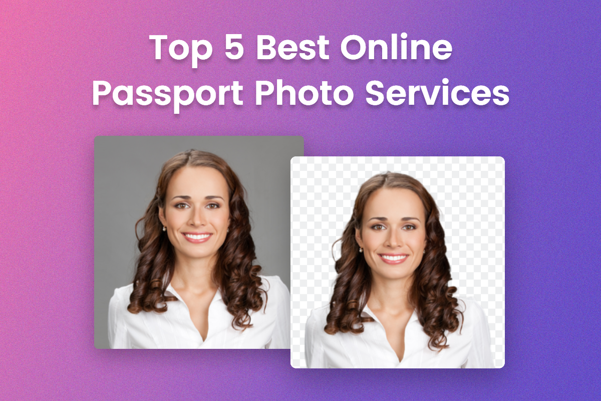 remove female image background into white with passport photo services