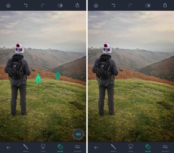 remove people in photo with the touchretouch app