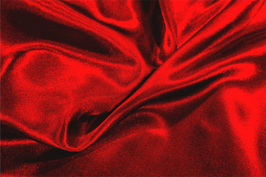 scarlet red silk