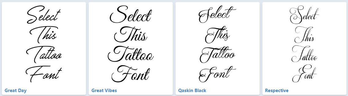 20 Best Tattoo Fonts Choose Your Tattoo Lettering Styles 2023 Fotor   Script Tattoo Fonts Examples 