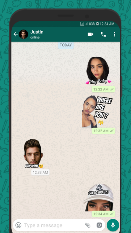 send emoji stickers on Whatsapp