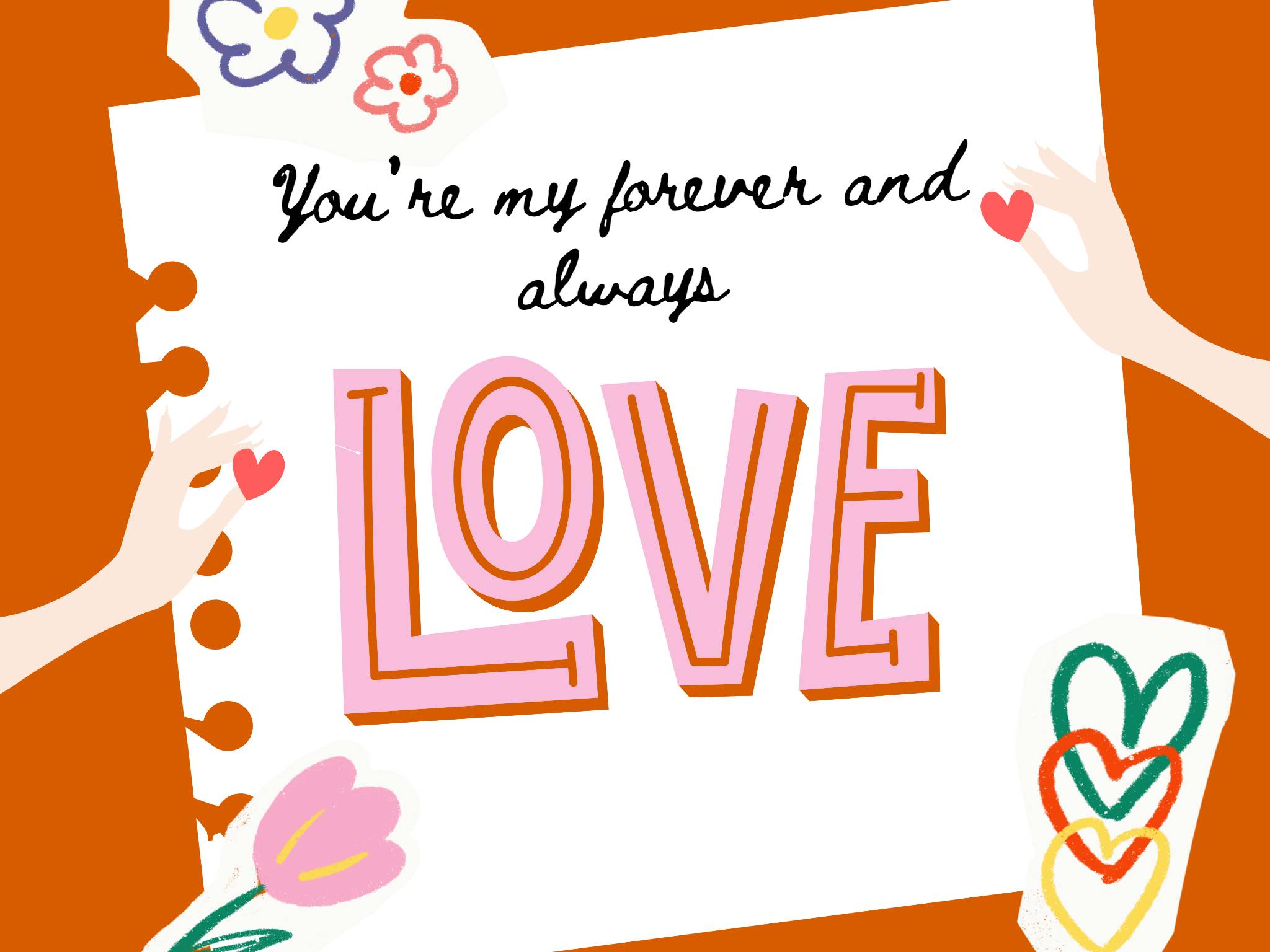 short love quotes for mothers featuring colorful patterns and a big love wording