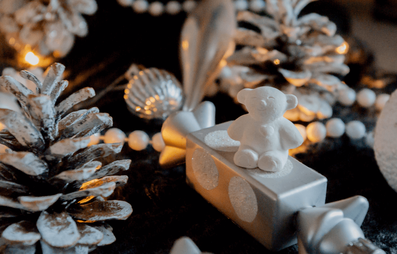 silver Christmas decorations