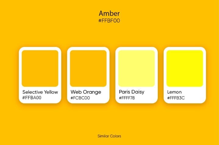 similar colors of amber