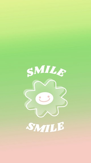 smile flower cute lock screen wallpaper