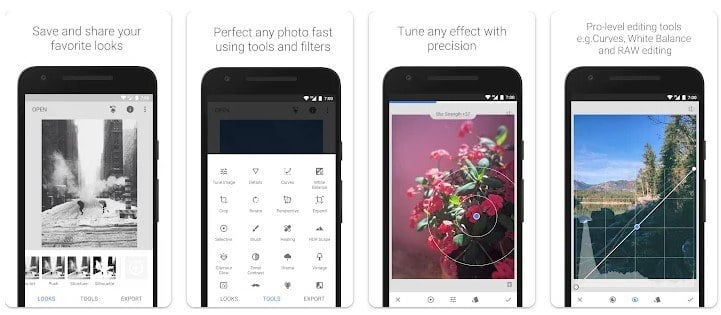 snapseed app features page