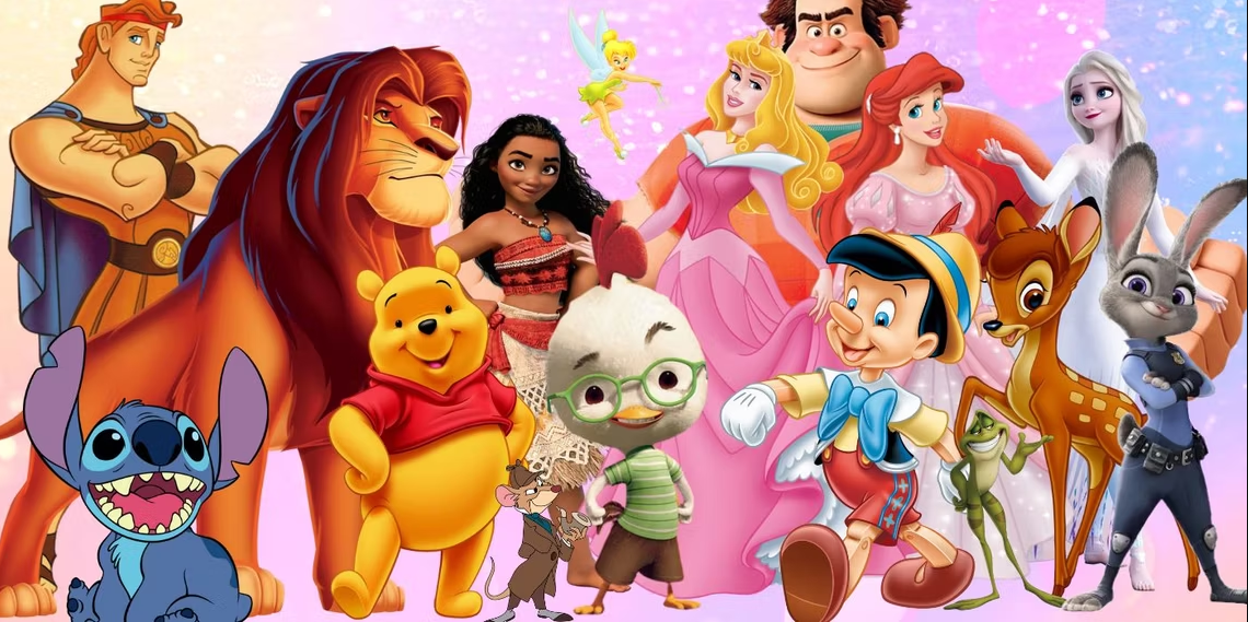 some disney characters in disney movies