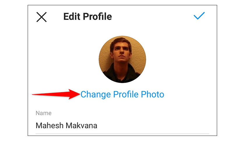 change instagram pfp on mobile