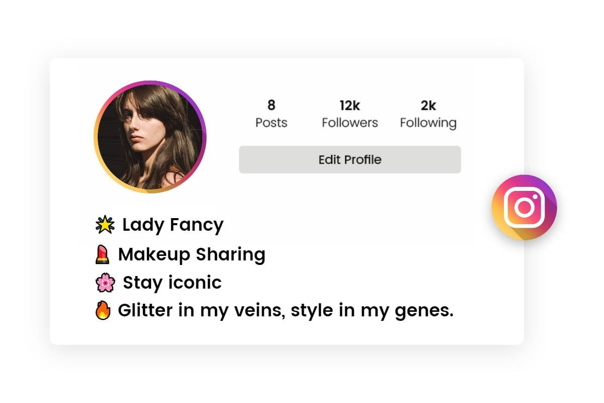 5 Best Instagram Bio for Girls Ideas and Templates | Fotor