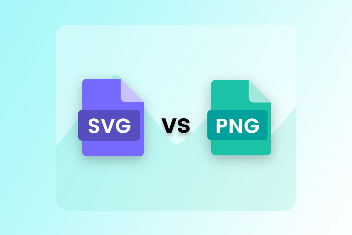 svg vs png banner with two icons