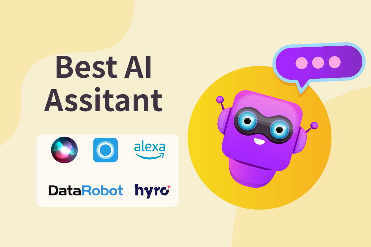 the AI bot in purple with the logo of different AI assistants on the left side
