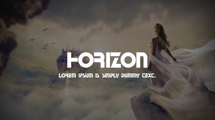 the horizon font