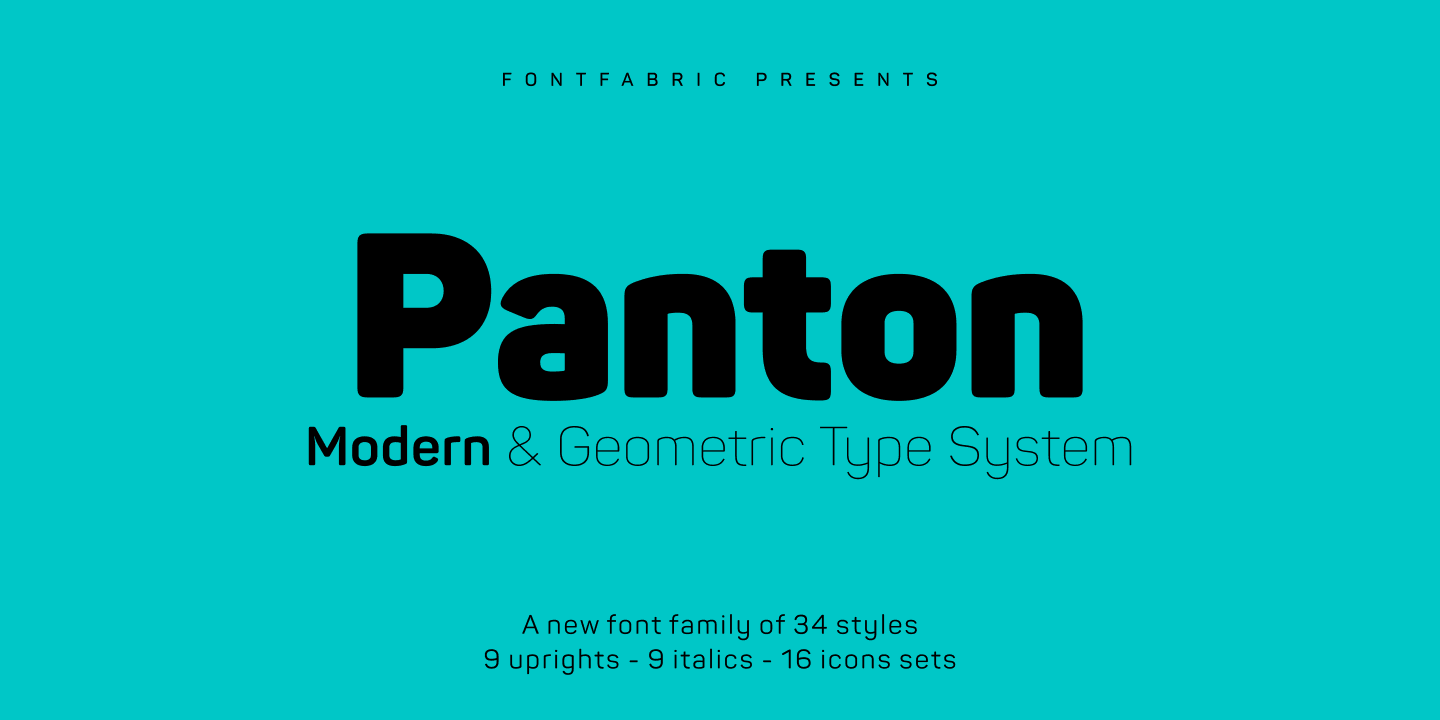 the panton font
