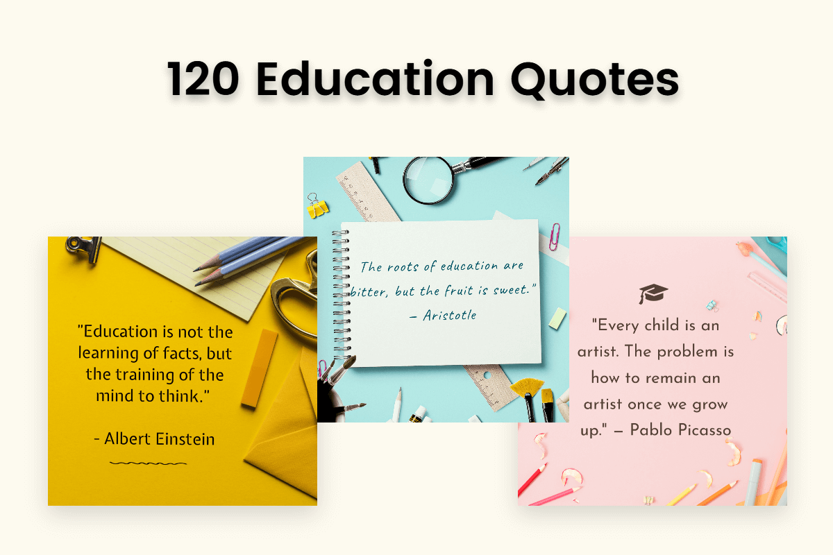 three education quotes made by fotor quote maker