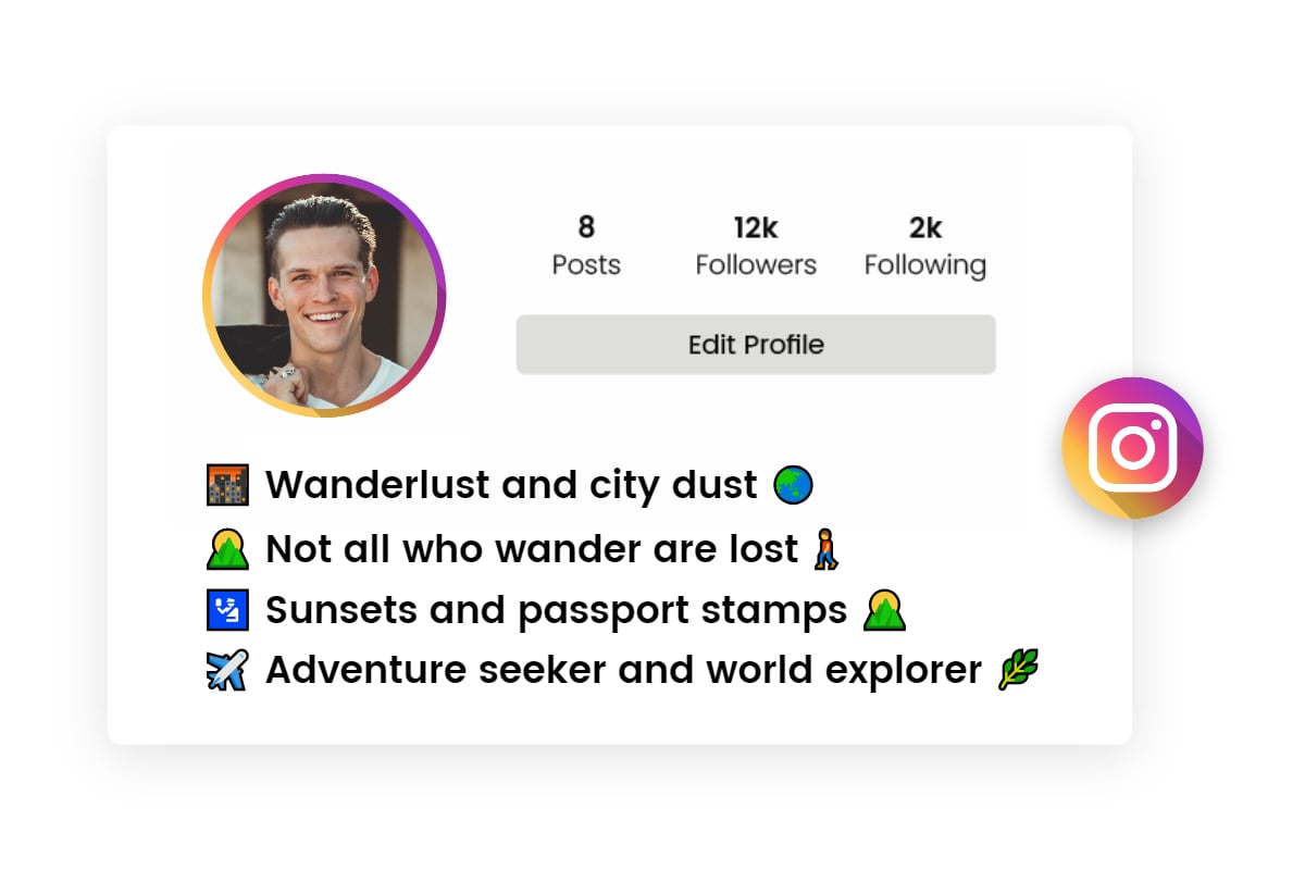 travel instagram bio for boys